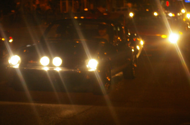 in the headlights