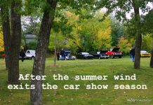 THE SUMMER WIND BLOWS OUT OF TOWN FOR CAR SHOWS