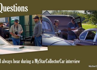 MSCC OCT 4 FEATURE FIVE FOR FRIDAY: 5 QUESTIONS YOU’LL ALWAYS HEAR DURING A MYSTARCOLLECTORCAR INTERVIEW