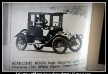 A RETRO MAGAZINE TEST DRIVE IN A VERY RETRO 1910 WHITE OPERA COUPE