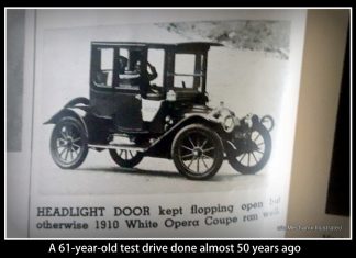 A RETRO MAGAZINE TEST DRIVE IN A VERY RETRO 1910 WHITE OPERA COUPE