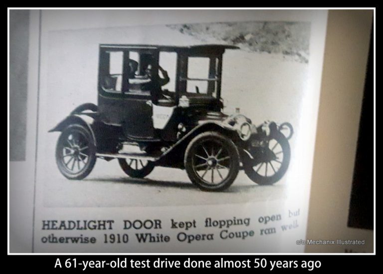A RETRO MAGAZINE TEST DRIVE IN A VERY RETRO 1910 WHITE OPERA COUPE