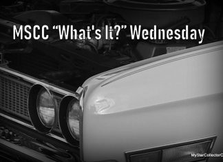MSCC OCTOBER 23 “WHAT’S IT?” WEDNESDAY—A WEEKLY TEST FOR CAR GUYS