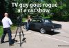A TV REPORTER/MORON GETS FIRED FOR ALL OF THE RIGHT REASONS AT A CAR SHOW