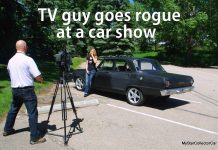 A TV REPORTER/MORON GETS FIRED FOR ALL OF THE RIGHT REASONS AT A CAR SHOW