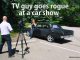 A TV REPORTER/MORON GETS FIRED FOR ALL OF THE RIGHT REASONS AT A CAR SHOW