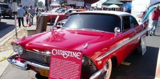 OCTOBER 8, 2009: “SCARY RIDES” MOVIE STAR CHRISTINE-’58 PLYMOUTH WITH A HOLLYWOOD ADDRESS