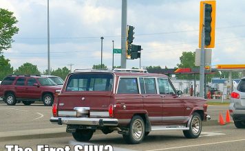 THE FIRST- GENERATION JEEP WAGONEER WAS AN EARLY VERSION OF THE SUV