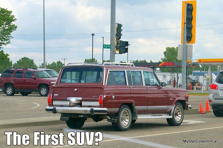 THE FIRST- GENERATION JEEP WAGONEER WAS AN EARLY VERSION OF THE SUV