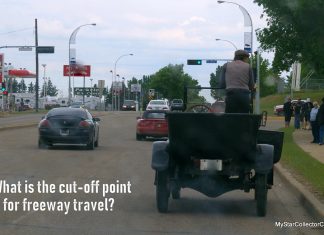 WHAT IS THE CUTOFF POINT FOR FREEWAY TRAVEL IN A CLASSIC CAR?