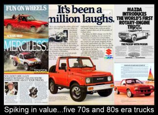 JANUARY 24 FEATURE FIVE FOR FRIDAY: FUTURE INVESTMENTS—FIVE COOL LITTLE TRUCKS FROM THE 70S AND 80S