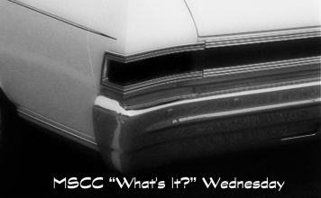 MSCC JANUARY 15 “WHAT’S IT?” WEDNESDAY—HOW DOES A TAILLIGHT AND SIDE SHOT WORK FOR YOU?
