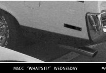 MSCC “WHAT’S IT?” WEDNESDAY – THE OLD TAILLIGHT-HEADLIGHT CLUE STRATEGY