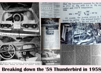 ‘SCIENCE AND MECHANICS’ TESTS THE 1958 FORD THUNDERBIRD