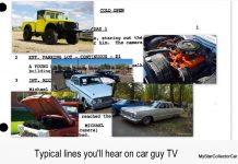 TYPICAL LINES YOU’LL HEAR ON TV CAR SHOWS