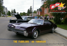 LADIES AND GENTLEMEN…PRESENTING THE EXCITING AND BOLD NEW 1966 OLDS TORONADO!