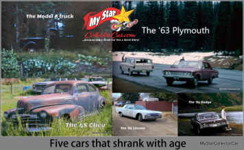 DO CARS AND TRUCKS GET SMALLER WITH AGE? THEY LOOKED A LOT BIGGER 50 YEARS AGO