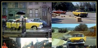 AUGUST 21 FIVE FOR FRIDAY: FIVE MOVIE YELLOW CAB FIN CARS – THEY WERE IN HOLLYWOOD LONG BEFORE CHRISTINE