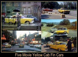 AUGUST 21 FIVE FOR FRIDAY: FIVE MOVIE YELLOW CAB FIN CARS – THEY WERE IN HOLLYWOOD LONG BEFORE CHRISTINE