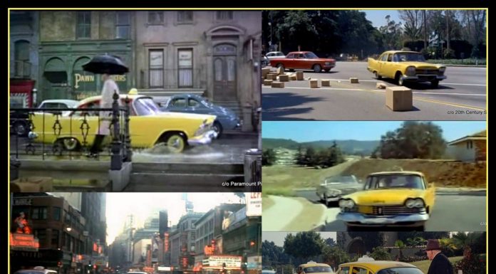 AUGUST 21 FIVE FOR FRIDAY: FIVE MOVIE YELLOW CAB FIN CARS – THEY WERE IN HOLLYWOOD LONG BEFORE CHRISTINE