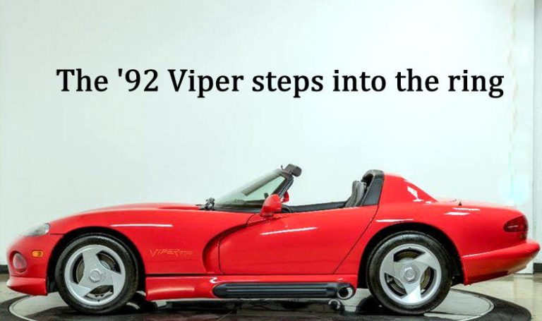 AUGUST 28 FIVE FOR FRIDAY: FIVE REASONS WHY MYSTARCOLLECTORCAR CONSIDERS THE 1992 DODGE VIPER A CLASSIC