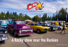 MYSTARCOLLECTORCAR GIVES A BIG THUMBS UP TO THE CAR SHOW NEAR THE ROCKIES