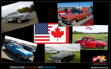 SEPTEMBER 24 FIVE FOR FRIDAY: FIVE WAYS TO TRANSLATE CANADIAN INTO AMERICAN IN THE CAR HOBBY