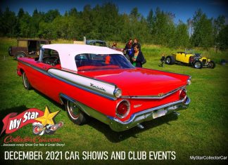 DECEMBER 2021 MYSTARCOLLECTORCAR CAR SHOWS AND CLUB EVENTS