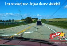 A WINDSHIELD MISADVENTURE WITH A HAPPY ENDING