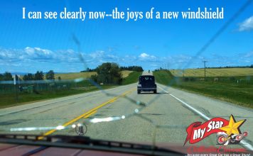 A WINDSHIELD MISADVENTURE WITH A HAPPY ENDING