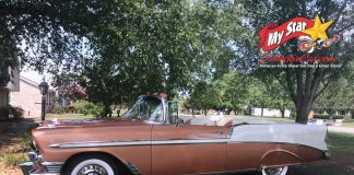 MAY 2021: A 1956 CHEVY CONVERTIBLE HAS A REMARKABLE 93-YEAR-OLD OWNER
