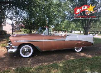 MAY 2021: A 1956 CHEVY CONVERTIBLE HAS A REMARKABLE 93-YEAR-OLD OWNER