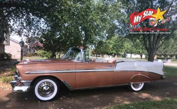 MAY 2021: A 1956 CHEVY CONVERTIBLE HAS A REMARKABLE 93-YEAR-OLD OWNER