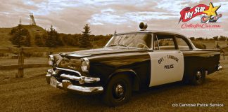 MAY 2021: 1956 DODGE CRUSADER–THE CITY OF CAMROSE CELEBRATES THEIR HISTORY WITH A TRIBUTE TO THEIR FIRST POLICE CAR