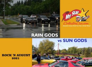 RAIN GODS VS. SUN GODS IN A DEATH MATCH AT THE ROCK’N AUGUST CAR SHOW