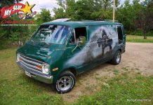 OCTOBER 2021: THIS CUSTOM 1977 DODGE VAN (AKA THE DEATH DEALER) IS ALSO A KID-HAULER
