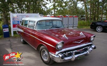 MARCH 2022: A 1957 CHEVY 210 RESTO MOD WAGON IS A BREEZE FOR ITS OWNER