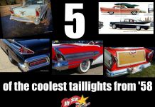 MYSTAR OCTOBER 1 FIVE FOR FRIDAY: THE FIVE MOST UNIQUE TAILLIGHTS OF 1958