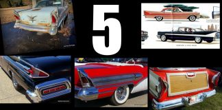 MYSTAR OCTOBER 1 FIVE FOR FRIDAY: THE FIVE MOST UNIQUE TAILLIGHTS OF 1958