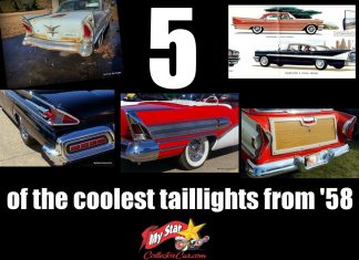 MYSTAR OCTOBER 1 FIVE FOR FRIDAY: THE FIVE MOST UNIQUE TAILLIGHTS OF 1958