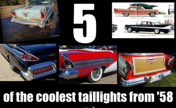 MYSTAR OCTOBER 1 FIVE FOR FRIDAY: THE FIVE MOST UNIQUE TAILLIGHTS OF 1958