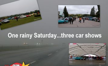 MYSTARCOLLECTORCAR GOES THROUGH A MONSOON AND FOG TO HIT THE CAR SHOW TRIFECTA