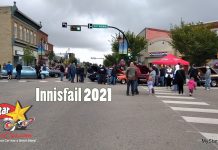 MAIN STREET IS ALWAYS THE PERFECT LOCATION FOR THE ANNUAL INNISFAIL CAR SHOW
