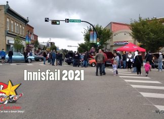 MAIN STREET IS ALWAYS THE PERFECT LOCATION FOR THE ANNUAL INNISFAIL CAR SHOW