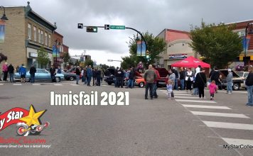 MAIN STREET IS ALWAYS THE PERFECT LOCATION FOR THE ANNUAL INNISFAIL CAR SHOW