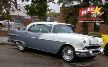 FEBRUARY 2022 1956 PONTIAC LAURENTIAN LINKS A GRANDFATHER WITH HIS GRANDDAUGHTER