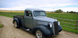 NOVEMBER 2021: A VERY COOL 1937 CHEVY HOT ROD PICKUP HAS BEEN WITH ITS OWNER FOR THE PAST 43 YEARS