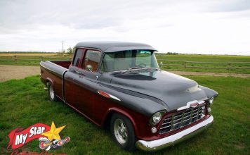 FEBRUARY 2022: A 1955 CHEVROLET 3124 CAMEO EXTENDED CAB RESTO MOD IS A REAL CONVERSATION STARTER