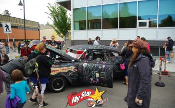 MAY 2022: ’54 CHEVY 210 TWO-DOOR SEDAN–THE CHALKBOARD/COMIC BOOK CAR–KIDS LOVE IT