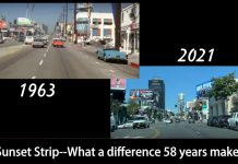 SUNSET STRIP IN 1963…SUNSET STRIP IN 2021: WHAT A DIFFERENCE 58 YEARS MAKES
